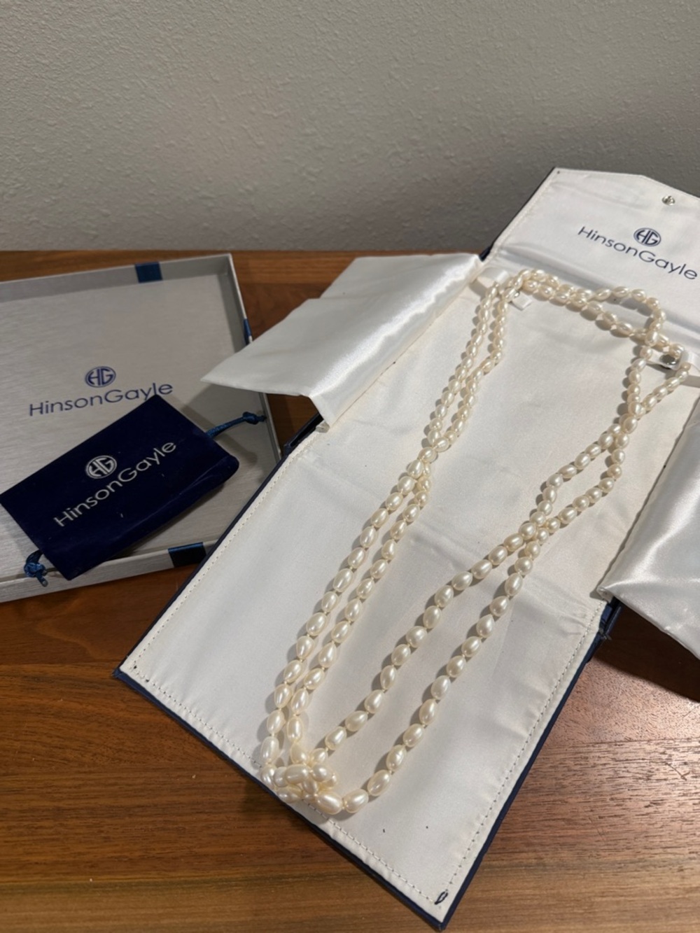 Handcrafted Long Freshwater Pearl Rope Necklace 65”